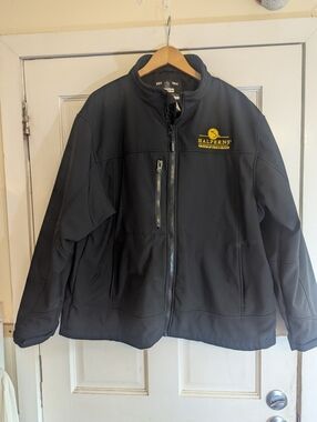 RefrigiWear 0491R Softshell Insulated Jacket Men's 2XL Black Halperns' Logo